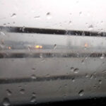 A rainy scene from the Tay Bridge